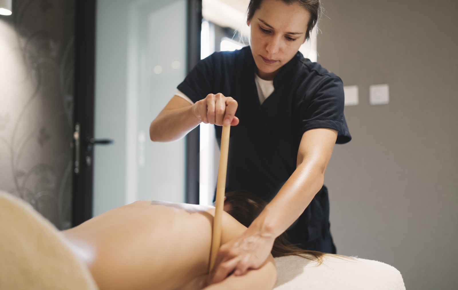 warm bamboo massage