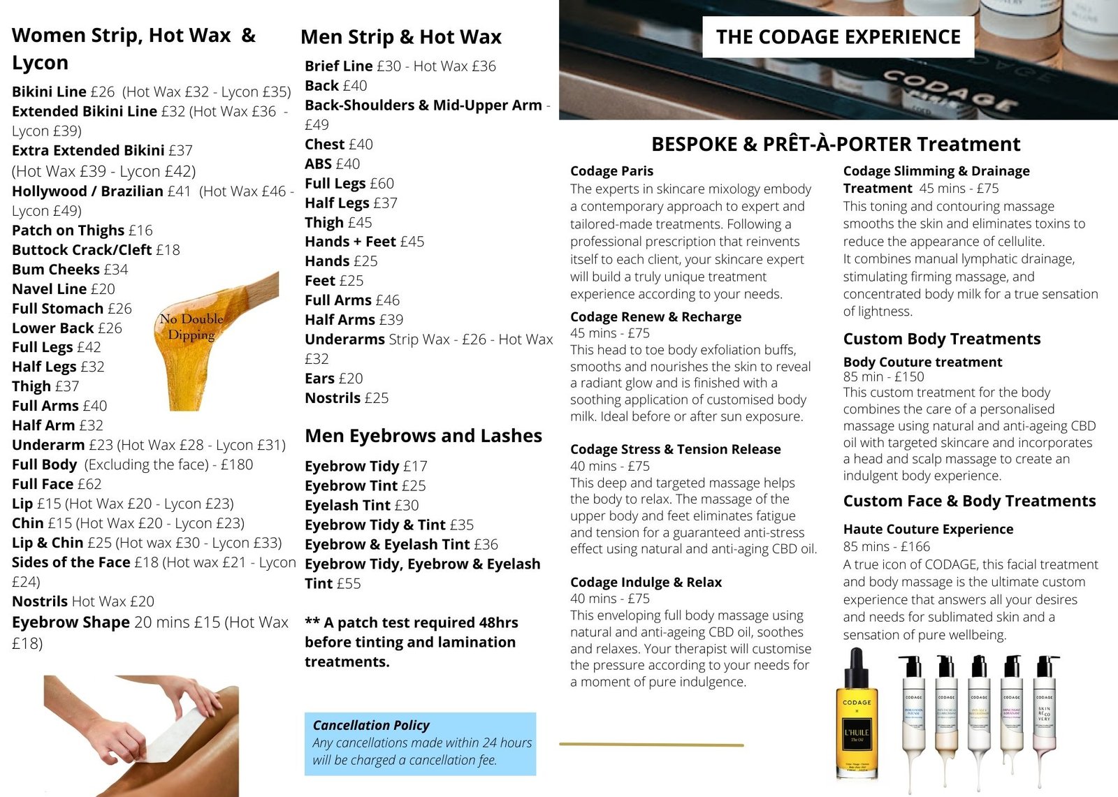Nine Elms Price List